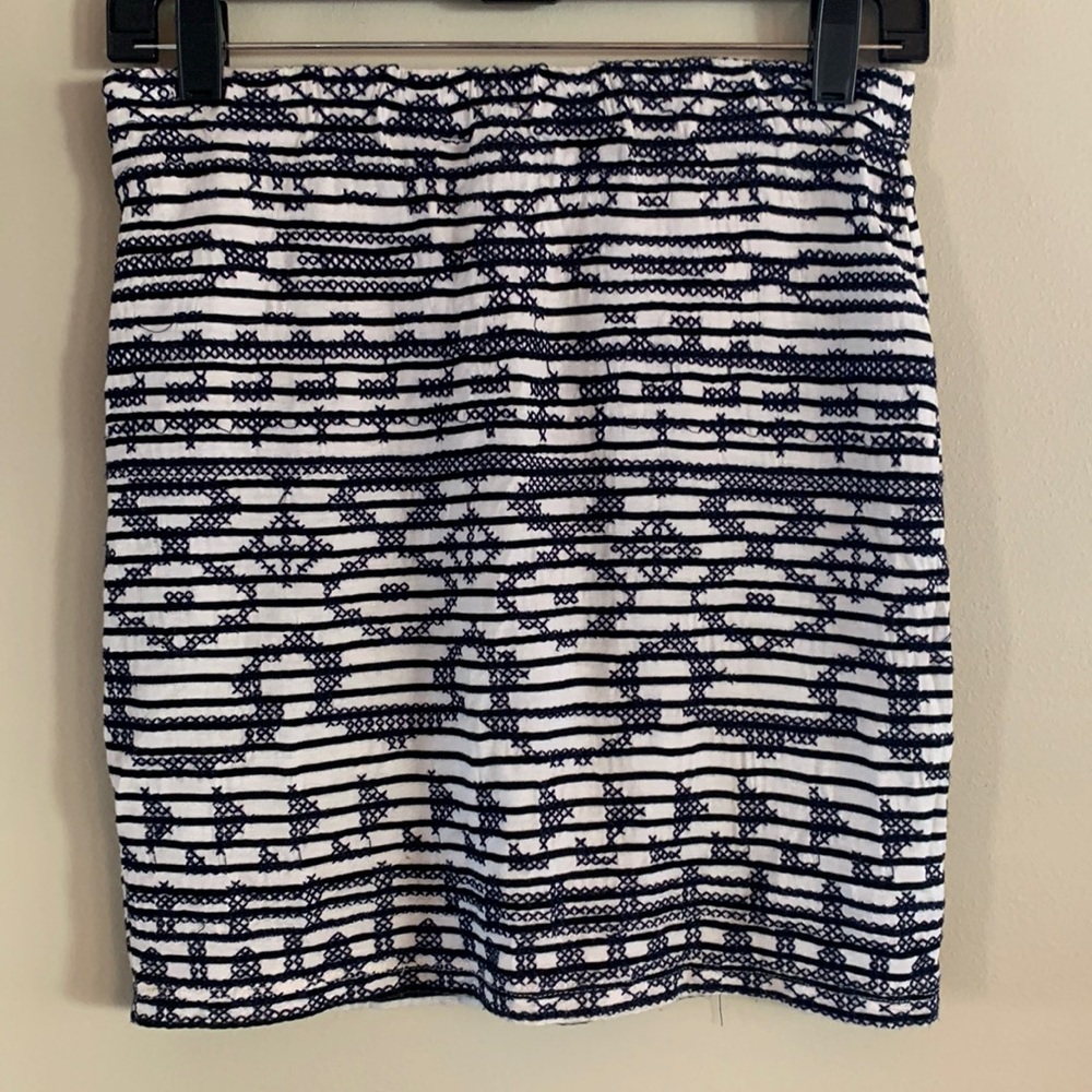 THML Embroidery Fitted Skirt